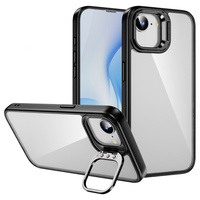 Case for Iphone 16E, Kickstand Frame, transparent / black