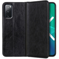 Case for Samsung Galaxy S20 FE, Wallet Litchi Leather, black