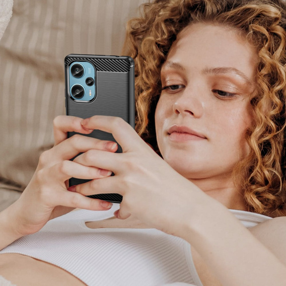 Case for Xiaomi Poco F5 5G, Carbon, black