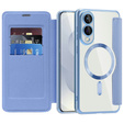 Flip case for Samsung Galaxy S25 Edge, RFID Wallet MagSafe CamShield, blue