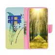 Flip case for Samsung Galaxy M34, Wallet, feather, blue