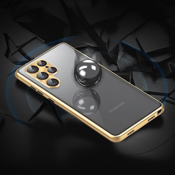 Case for Samsung Galaxy S24 Ultra, Privacy Dual Glass, gold