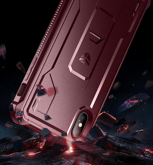 Armored case for iPhone XS Max, Dexnor Full Body, red