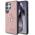 GUESS Case for Samsung Galaxy S25 Ultra, 4G Big Metal Logo, pink