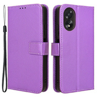 Flip case for Oppo A38 4G / Oppo A18 4G, Wallet Smart Magnet, purple