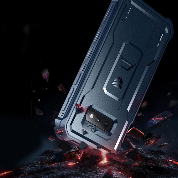 Armored case for Samsung Galaxy S10e, Dexnor Full Body, dark blue