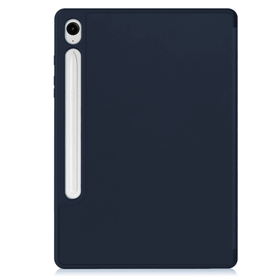 Case for Samsung Galaxy Tab S10 FE+ Plus, Smartcase with stylus space, dark blue
