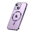 Case for iPhone 13, Electro MagSafe, purple + Screen Glass