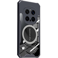 Case for Honor Magic 7 Pro, with magnetic sheet, transparent / black