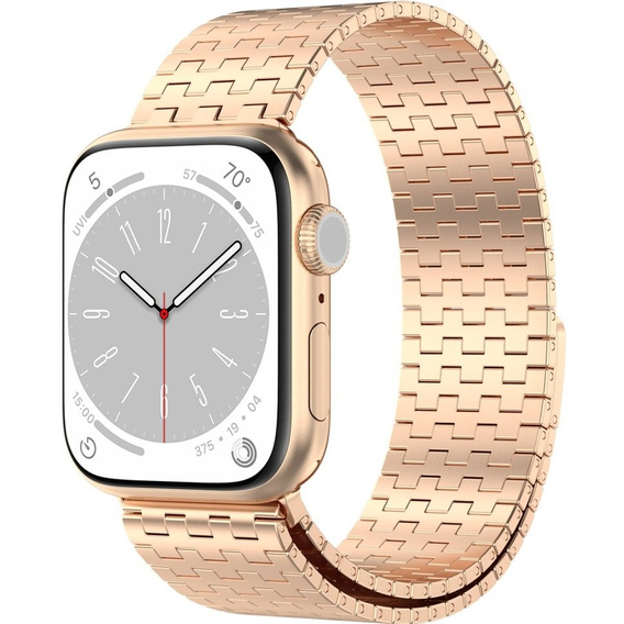 Steel Bracelet for Apple Watch 1/2/3/4/5/6/7/8/SE/ULTRA 42/44/45/49 MM - pink rose gold