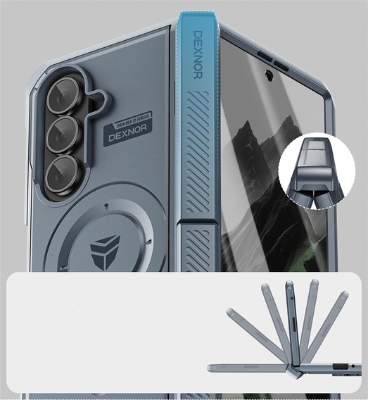 Dexnor Magnetic armoured case with dual bases for Samsung Galaxy Z Fold7
