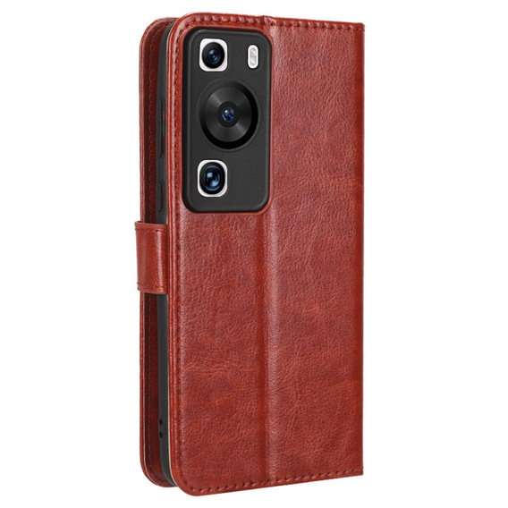 Flip case for Huawei P60 / P60 Pro, Crazy Horse Wallet, brown
