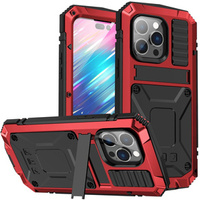 Case for iPhone 14 Pro Max, R-JUST, armoured, red