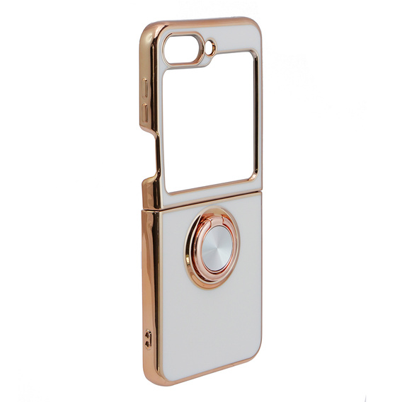 Case for Samsung Galaxy Z Flip 5 5G, Electro Ring, white