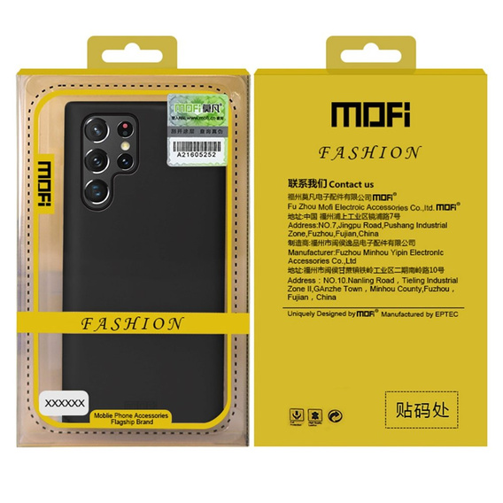 MOFI Slim Case for Samsung Galaxy S22 Ultra, black