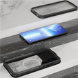 Waterproof case for Samsung Galaxy S24, Redpepper, for MagSafe, black