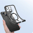 Case for iPhone 13, Electro MagSafe, black + Screen Glass
