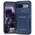 Case for Google Pixel 8a, Slide Lens Lid, blue