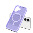 Matt Case for iPhone 17, for MagSafe, translucent purple