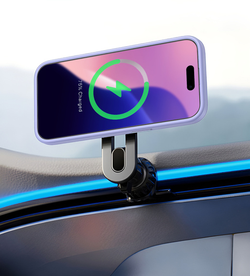 Case for iPhone 16 Pro, for MagSafe, ERBORD Matt Case, purple + Screen Glass
