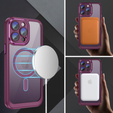 Case for iPhone 14 Pro Max, ERBORD Impact Guard, MagSafe, maroon