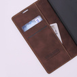 Case for Oppo A78 5G, ERBORD Vintage, wallet with flap, coffee