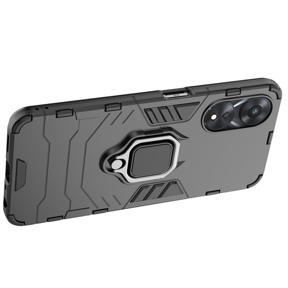 Case for Oppo A78 5G, Kickstand Ring, black