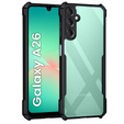Case for Samsung Galaxy A26, AntiDrop Hybrid, black + 9H tempered glass