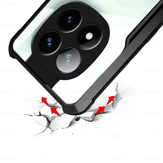 Case for Xiaomi Redmi Note 14 Pro, AntiDrop Hybrid, black