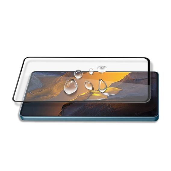 Mocolo Full Glue Tempered Glass for Xiaomi Poco F5 5G, black frame