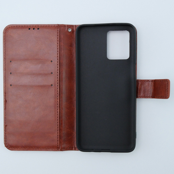 Flip case for Motorola Moto G54 5G, Crazy Horse Wallet, brown