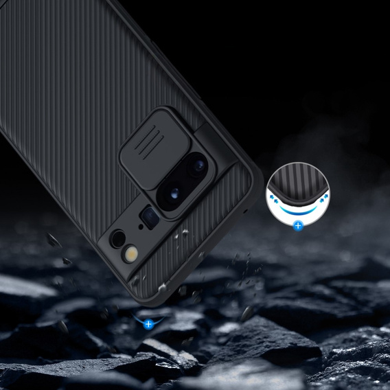 Case for Google Pixel 8 Pro, Armored Nillkin, CamShield Pro, Black