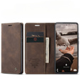 CASEME case for Samsung Galaxy S20 FE, Leather Wallet Case, brown