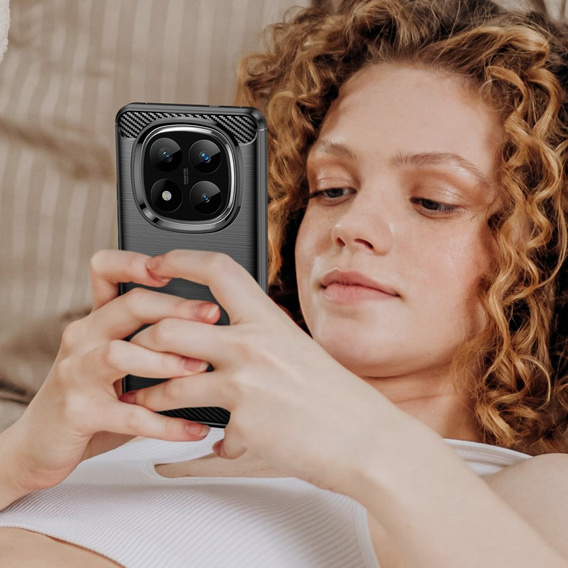 Case for Xiaomi Redmi Note 14 Pro+, Carbon, black