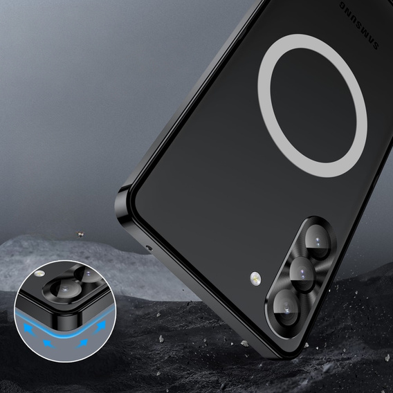 Camera Protection Case for Samsung Galaxy S24+ Plus, CamShield MagSafe, transparent / black