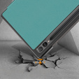 Case for Samsung Galaxy Tab S9 FE+ Plus, Smartcase with stylus space, green