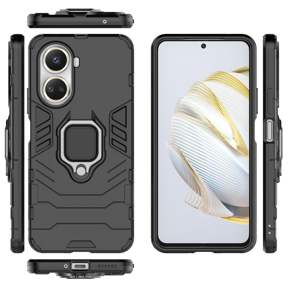 Case for Huawei nova 10 SE, Kickstand Ring, black
