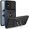 Case for Oppo Reno 10 / 10 Pro, CamShield Slide, black