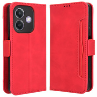 Flip case for Oppo A40 / Oppo A40m, Card Slot, red
