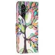 Flip case for Samsung Galaxy A05s, Wallet, Tree of life, white