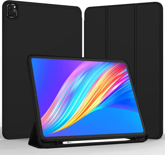 Case for iPad Pro 12.9" 2022/2021/2020 (6/5/4 gen.), Smart Pencil, with space for stylus, black