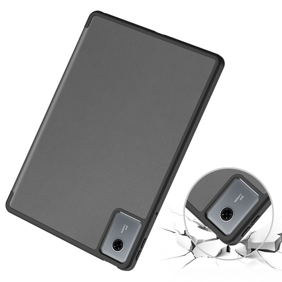 Case for Lenovo Idea Tab 11" 2025 TB336FU TB336ZU, stand, Smartcase with stylus holder, grey