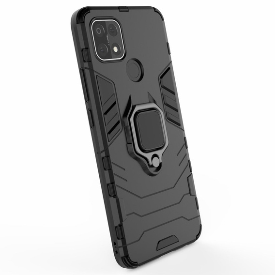 Case for Oppo A15 / A15s, Kickstand Ring, black