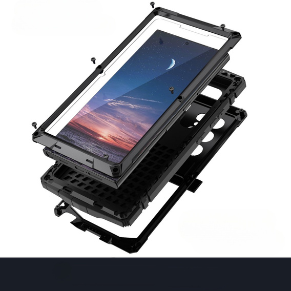 Armored case for Samsung Galaxy S25 Ultra, R-JUST, black