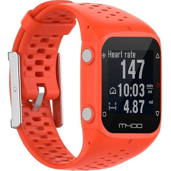 Silicone strap for Polar M400/M430, orange