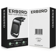 ERBORD Magnetic Car Holder for Phone on Windshield Grille, black carbon