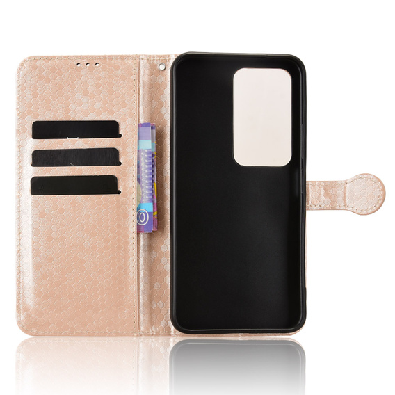 Flip case for Xiaomi Redmi Note 14 4G, Wallet Rhombus, black