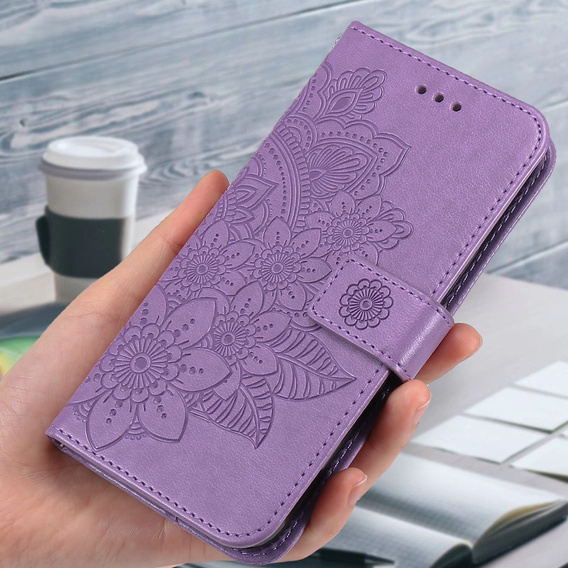 Flip case for Samsung Galaxy A54 5G, Mandala Flower, purple