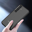 Case for Samsung Galaxy S24+ Plus, Fusion Hybrid, with camera protection, transparent / black