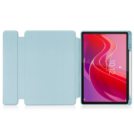 Keyboard case for Lenovo Tab M11, Rotary 360° Leather, light blue